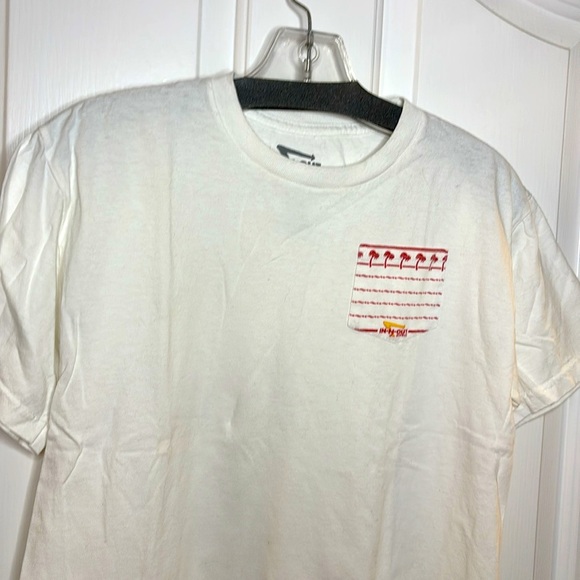 GC IN AND OUT BURGER T-SHIRT youth size large cotton white - Picture 2 of 5